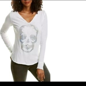 ZADIG & VOLTAIRE Skull Top White size S